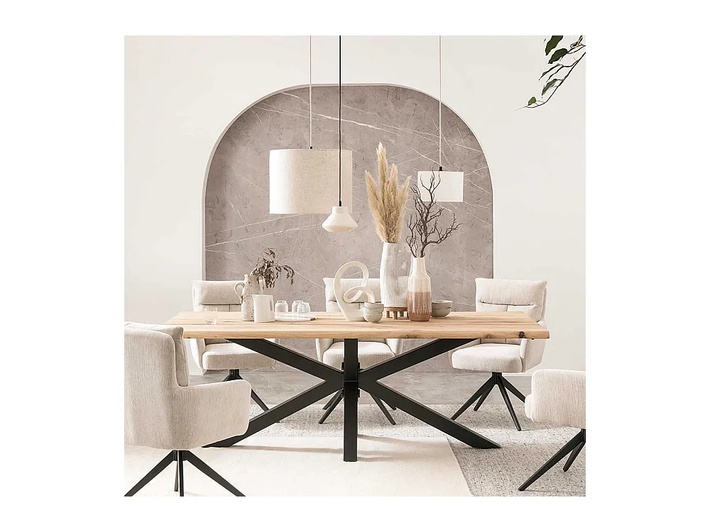 Großer Esszimmertisch im Industry und Loft Stil Spider Gestell