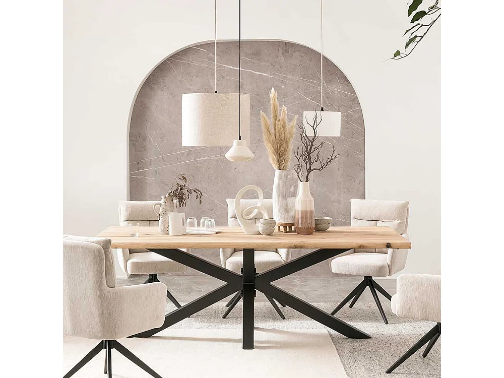 Großer Esszimmertisch im Industry und Loft Stil Spider Gestell