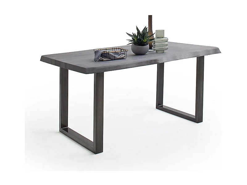 Esstisch Holztisch aus Akazie Massivholz und Metall