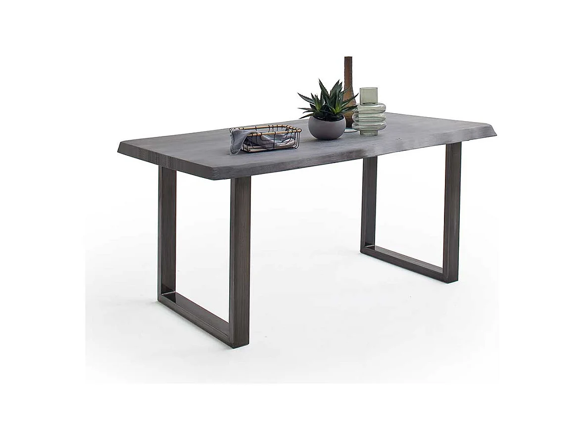 Esstisch Holztisch aus Akazie Massivholz und Metall