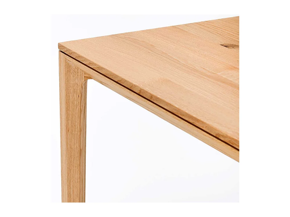 Holztisch Massivholztisch aus Eiche Massivholz in Eichefarben