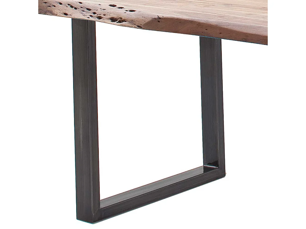 Esstisch Holztisch aus Akazie Massivholz mit natürlicher Baumkante