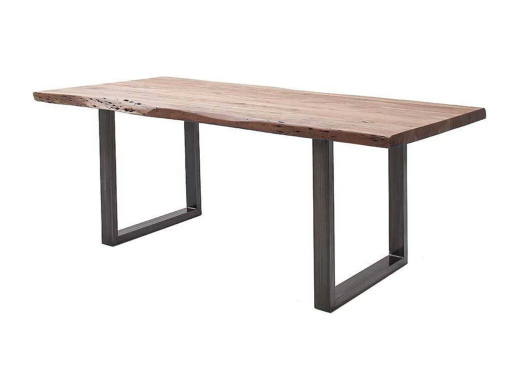 Esstisch Holztisch aus Akazie Massivholz mit natürlicher Baumkante