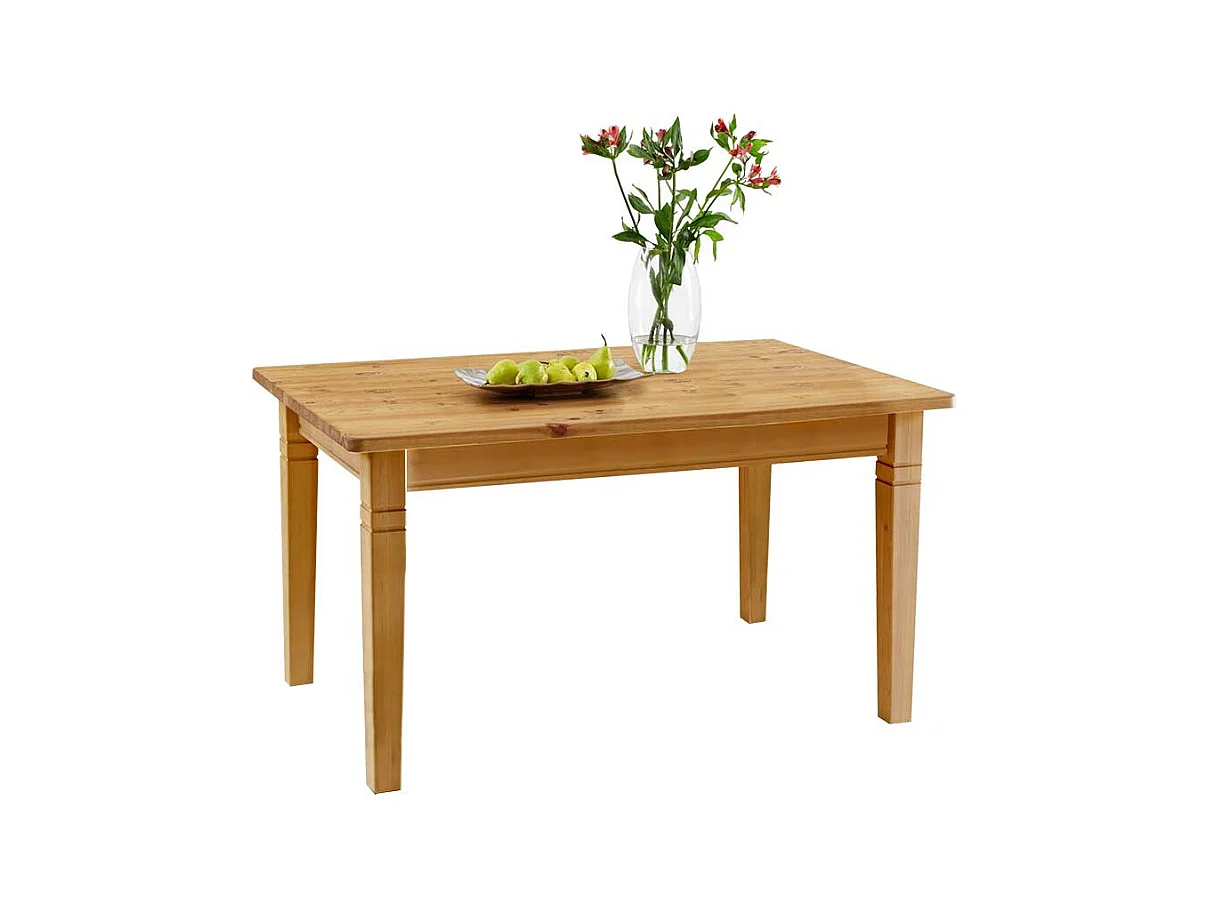 Holztisch aus Kiefer massiv geölt Landhaus