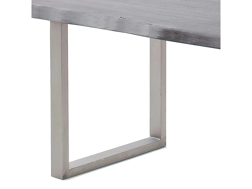 Esstisch Baumkantentisch aus Akazie Massivholz im Industry und Loft Stil