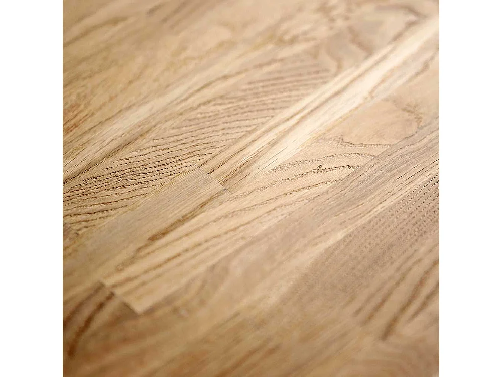 Runder Esstisch in Eichefarben und Schwarz 130 cm breit