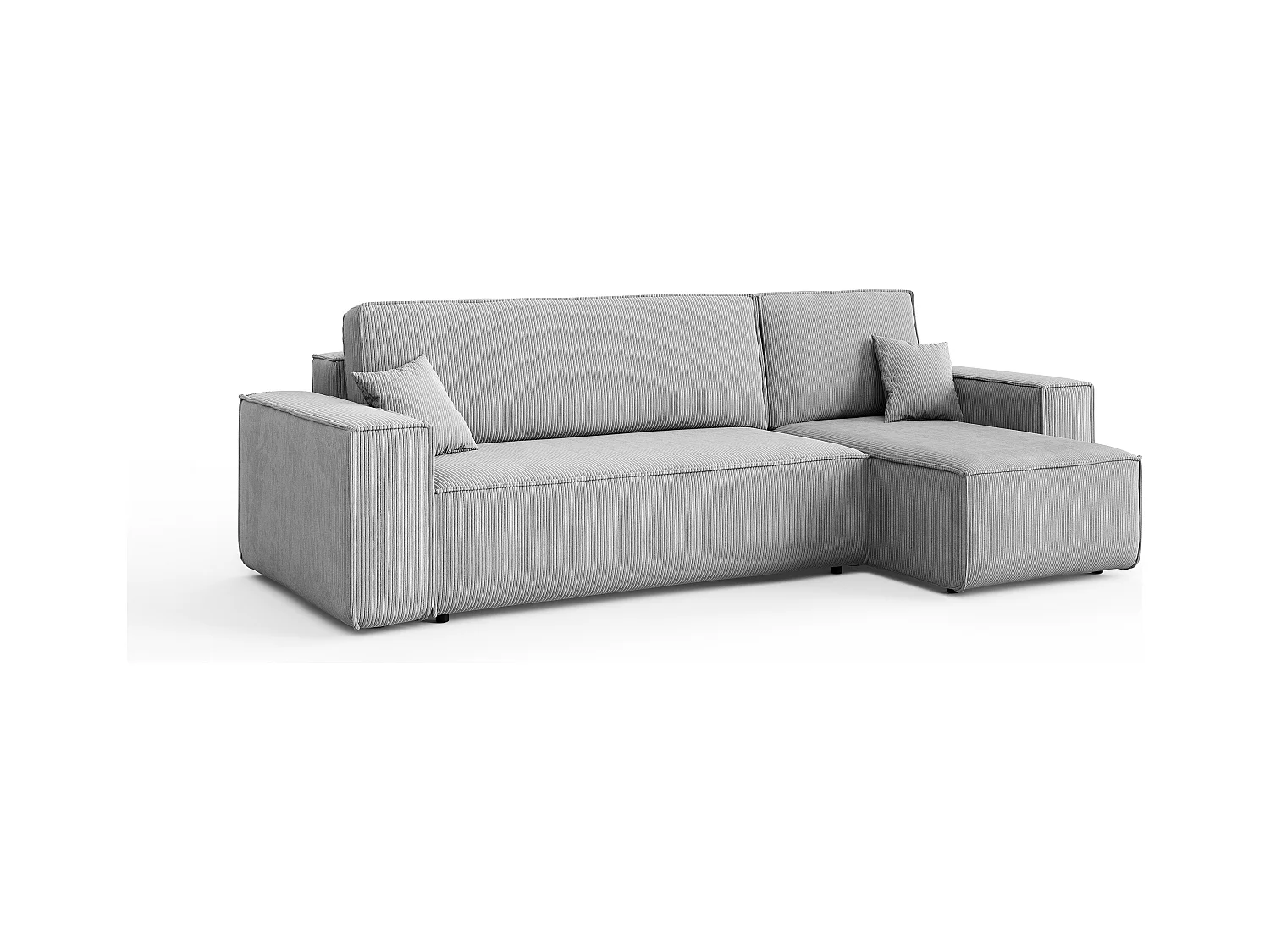 Canapé d’angle DENIS L avec fonction lit 135x200 Poso 110