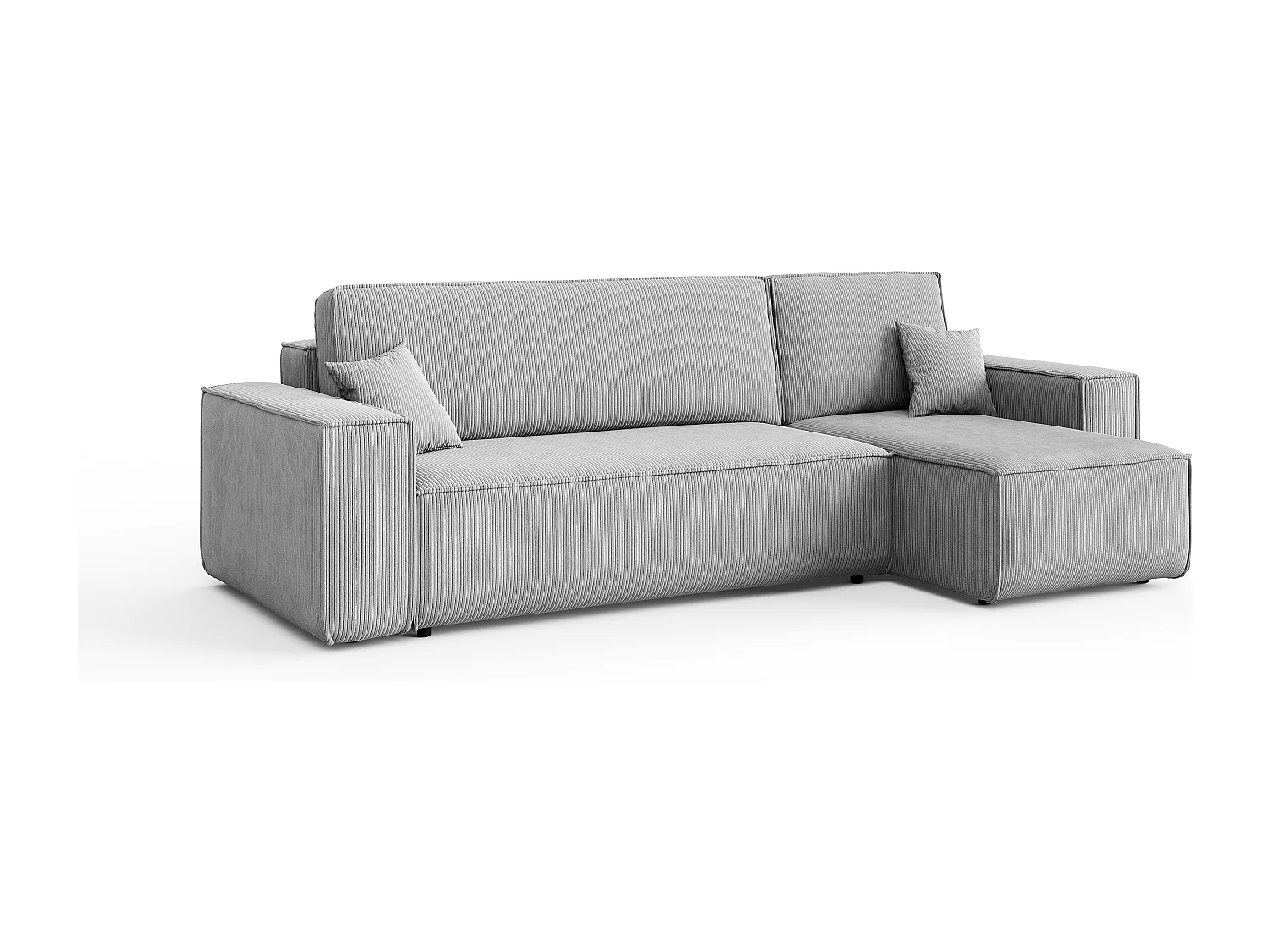 Canapé d’angle DENIS L avec fonction lit 135x200 Poso 110