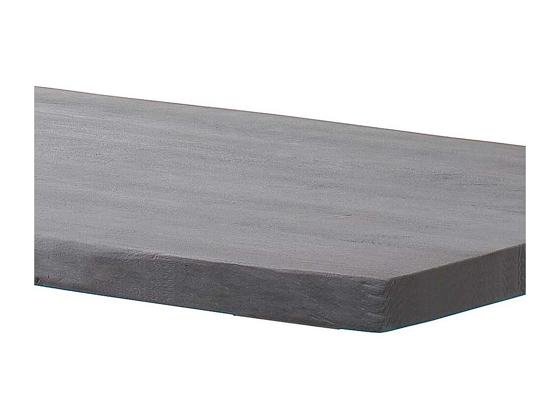 Esstisch Holztisch mit Baumkante und Bügelgestell