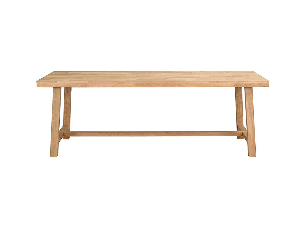 Esszimmertisch aus Eiche Massivholz gebürstet und lackiert