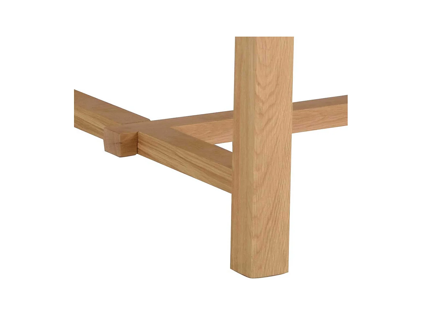 Esszimmertisch aus Eiche Massivholz gebürstet und lackiert