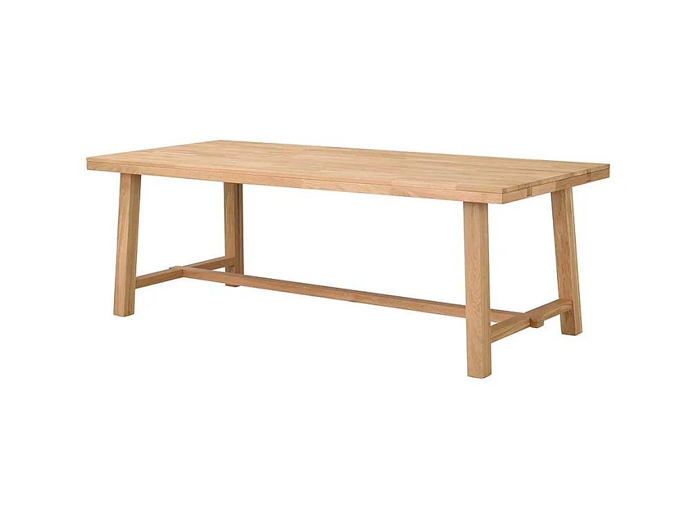 Esszimmertisch aus Eiche Massivholz gebürstet und lackiert