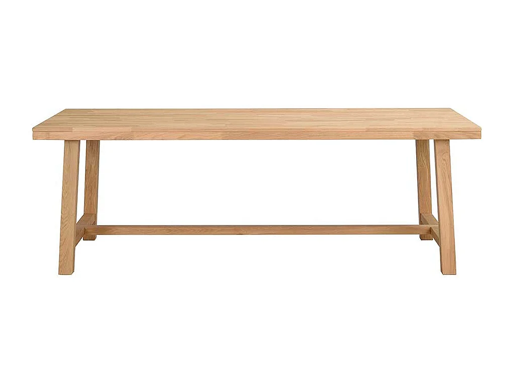 Esszimmertisch aus Eiche Massivholz gebürstet und lackiert