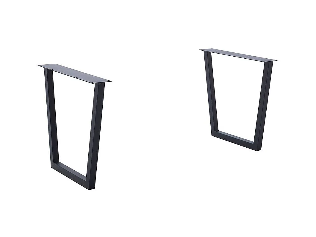 Esstisch Küchentisch aus Balkeneiche Massivholz und Stahl