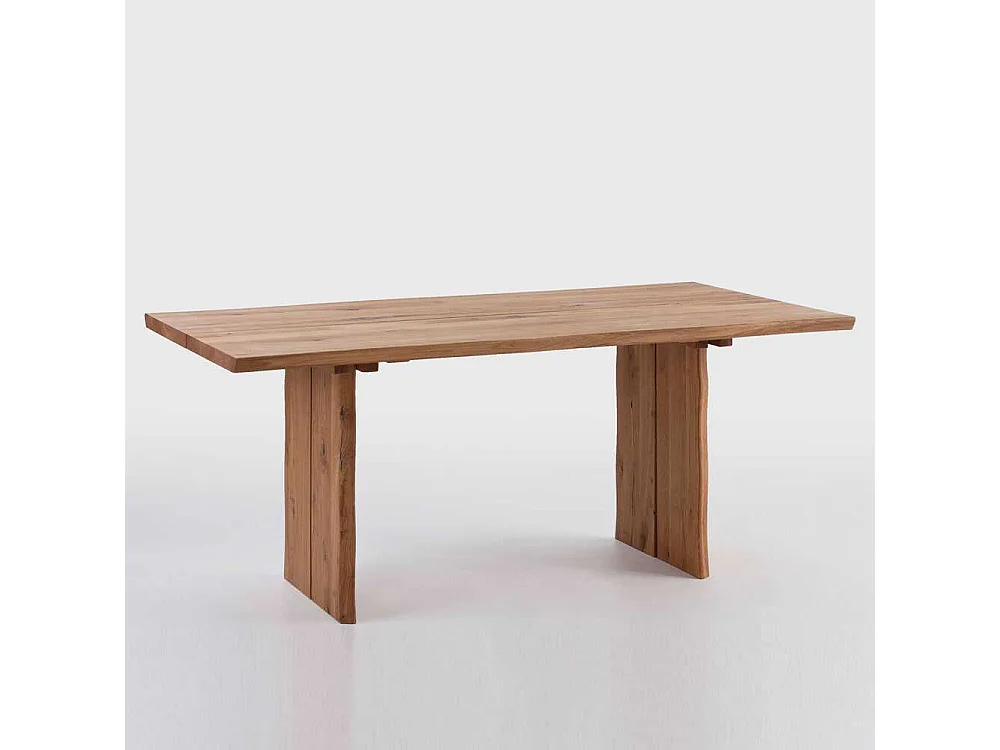 Esstisch mit Baumkante Wildeiche