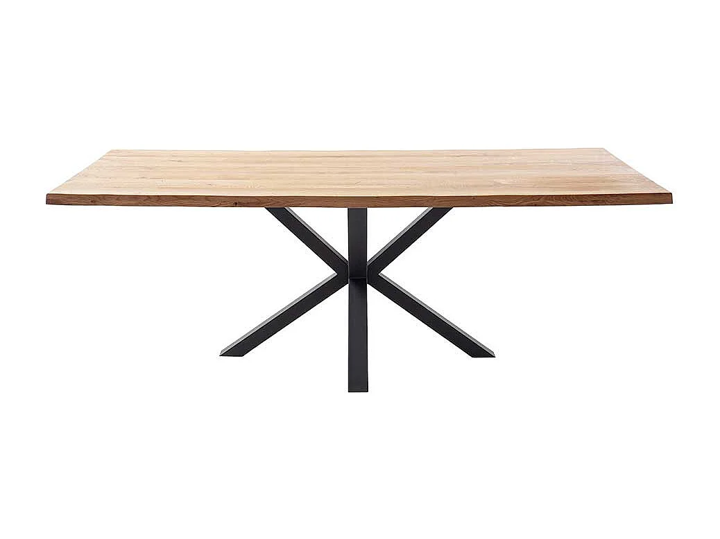 Esstisch Tisch Massivholz mit Spider Gestell aus Metall