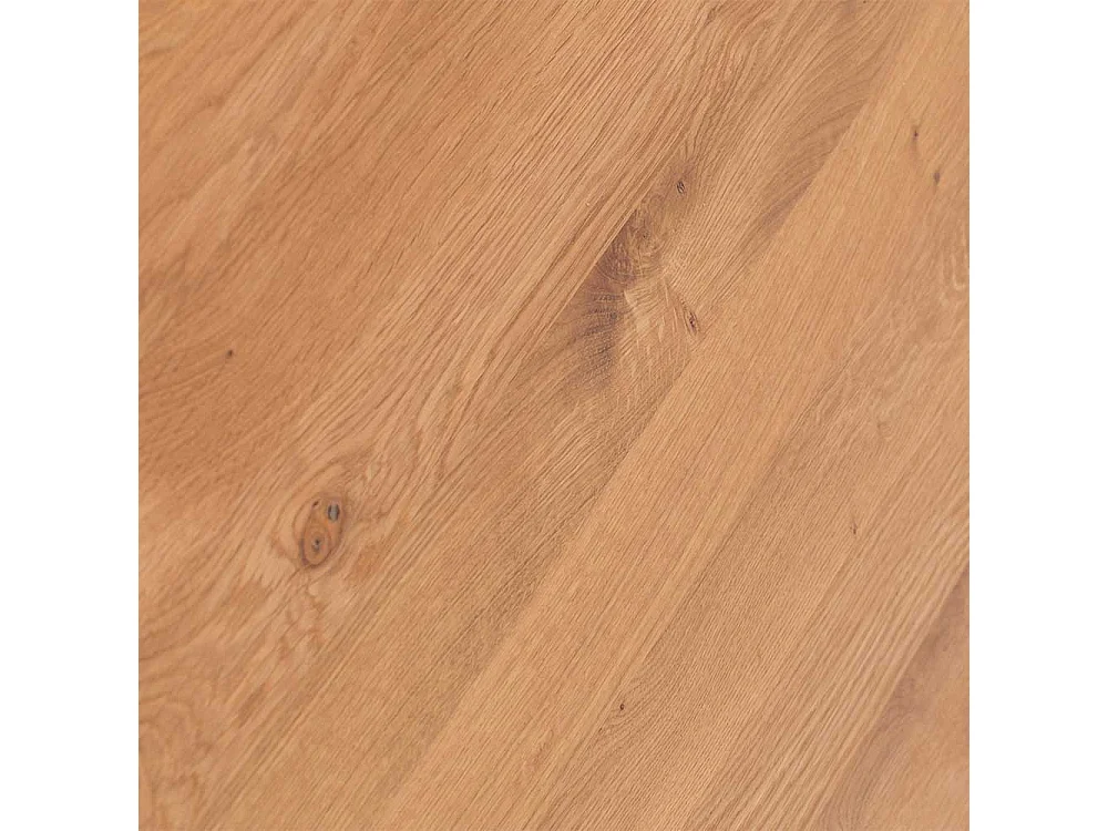 Tisch Massivholz mit ovaler Tischplatte Schweizer Kante