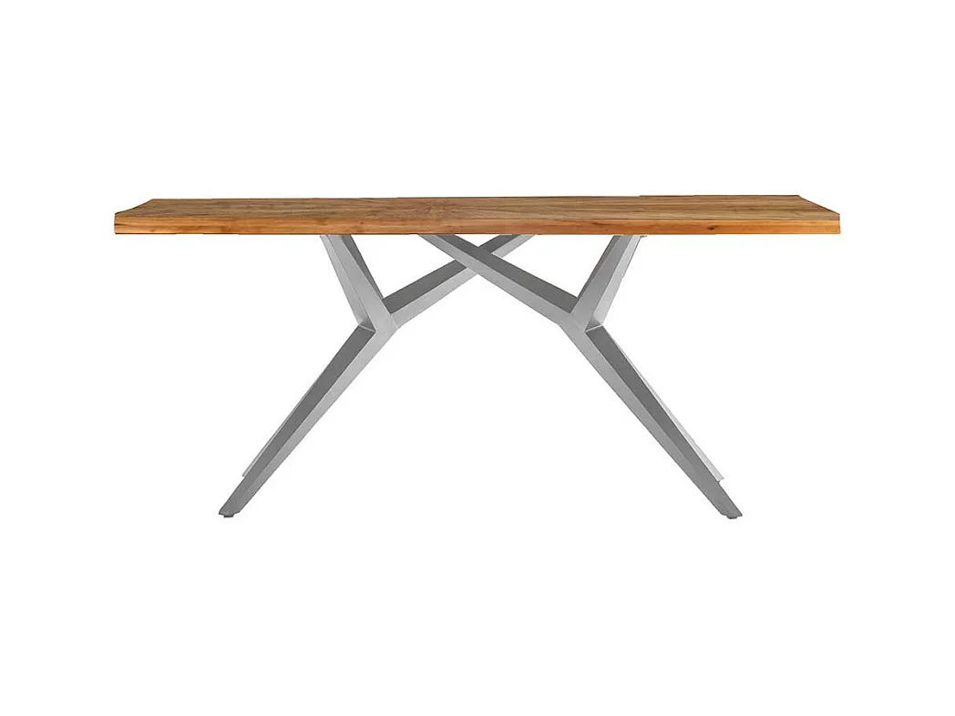 Esszimmertisch rustikal aus Teak Massivholz Industry und Loft Stil