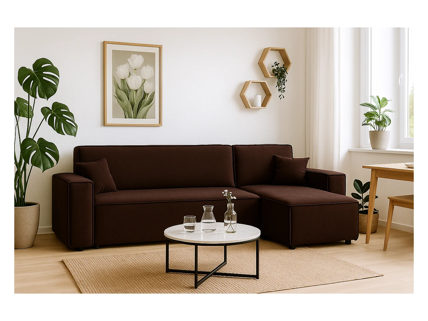 Canapé d’angle DENIS L avec fonction lit 135x200 Riviera 28