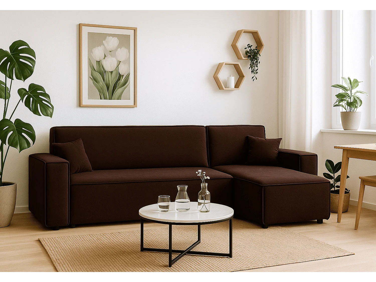 Canapé d’angle DENIS L avec fonction lit 135x200 Riviera 28