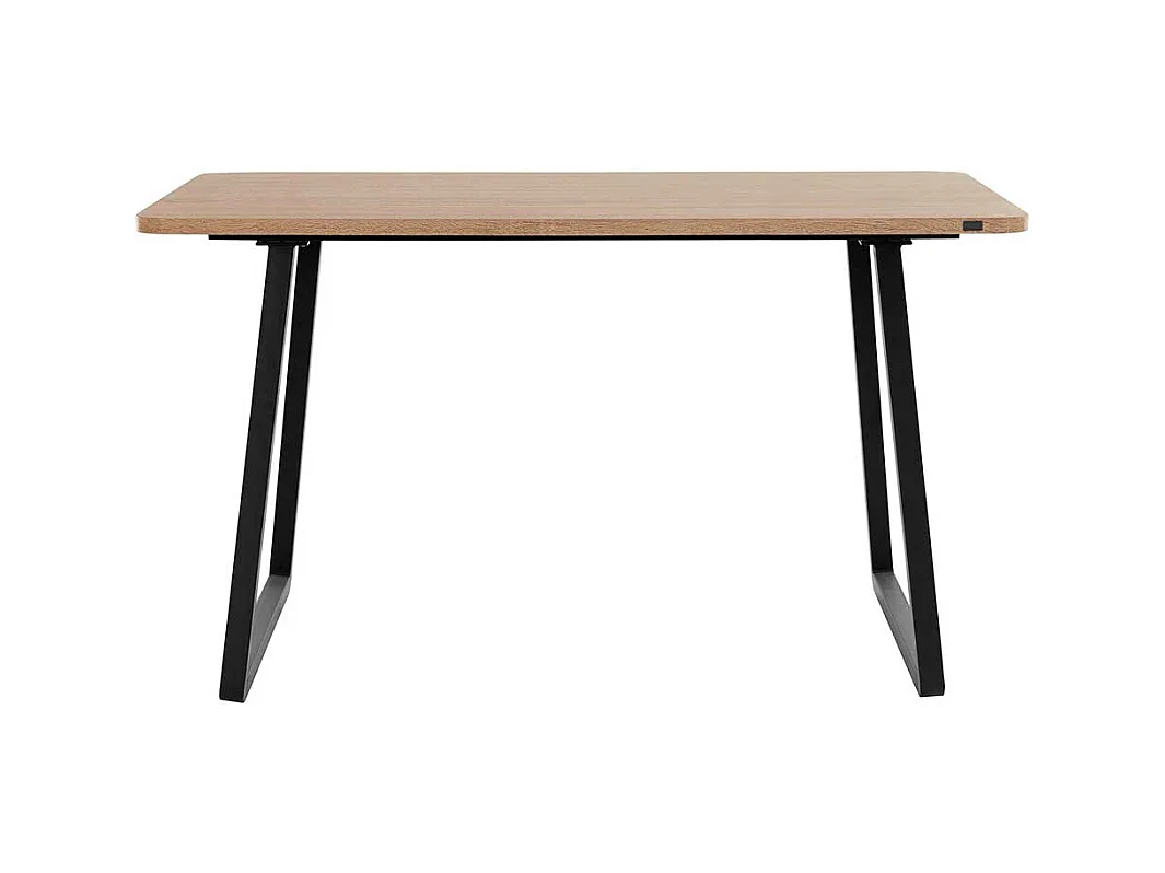 Esstisch in Wildeichefarben und Schwarz Industry Stil