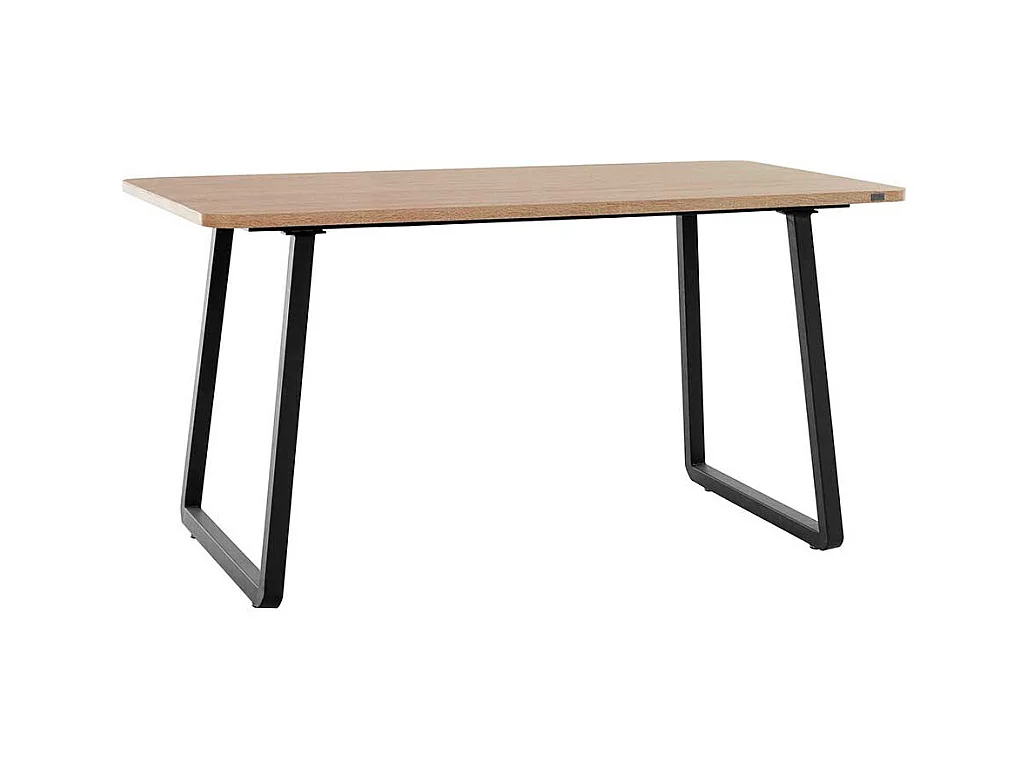 Esstisch in Wildeichefarben und Schwarz Industry Stil