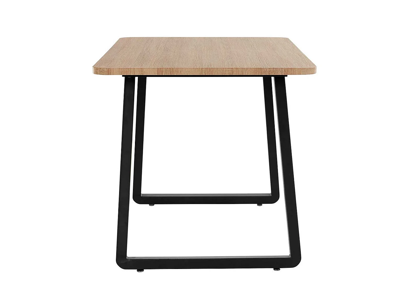 Esstisch in Wildeichefarben und Schwarz Industry Stil