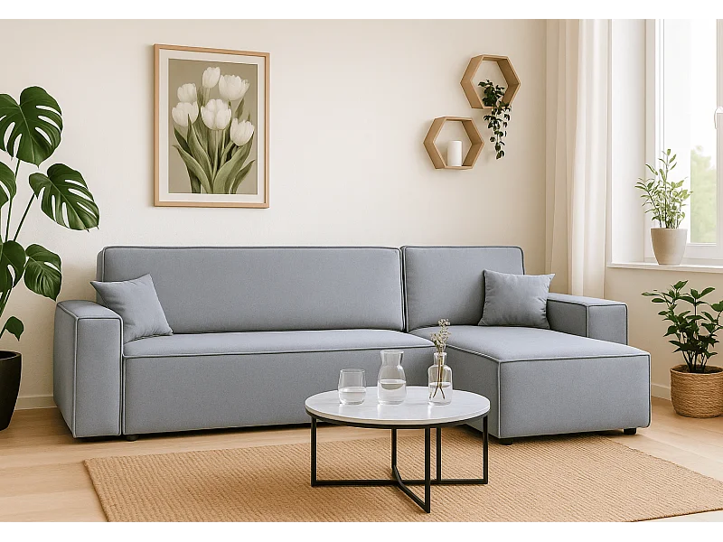Ecksofa DENIS L mit Schlaffunktion 135x200 Riviera 80