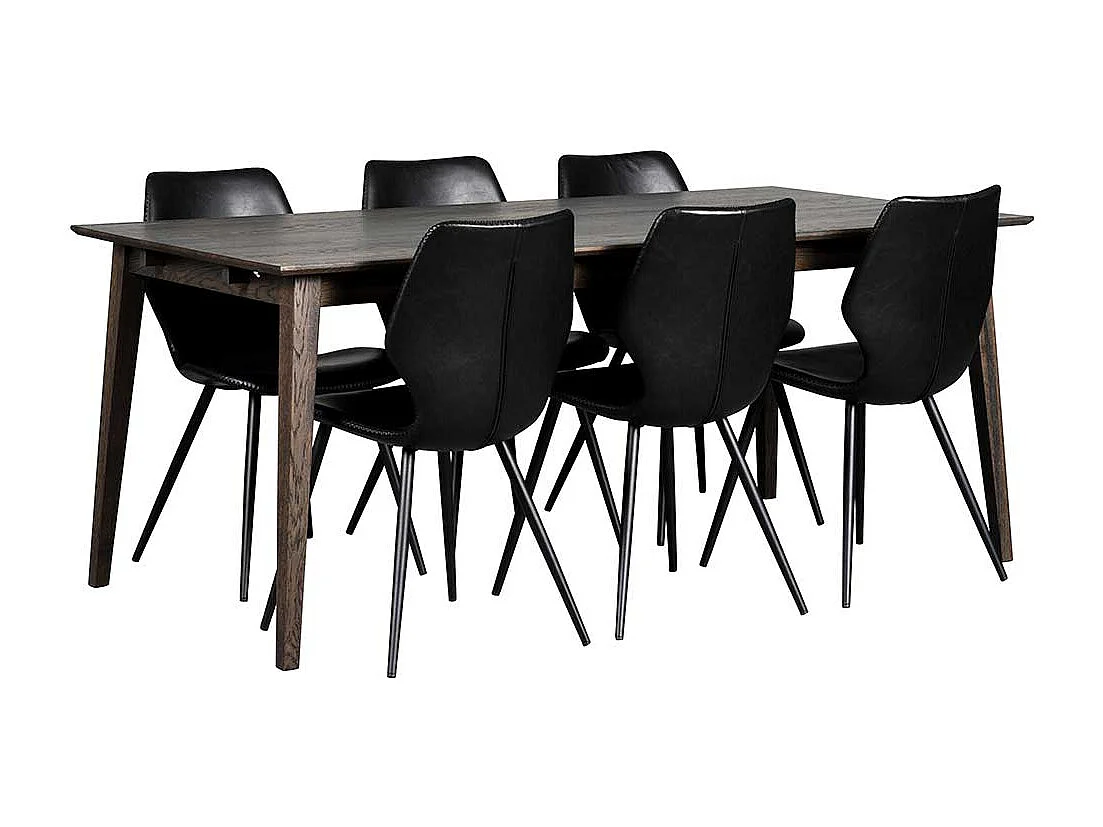 Küchentisch in Eiche dunkel Massivholz