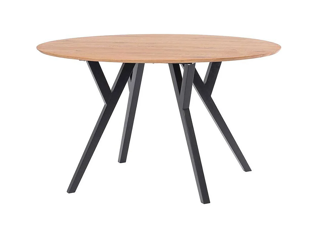 Tisch Massivholz mit ovaler Tischplatte Schweizer Kante