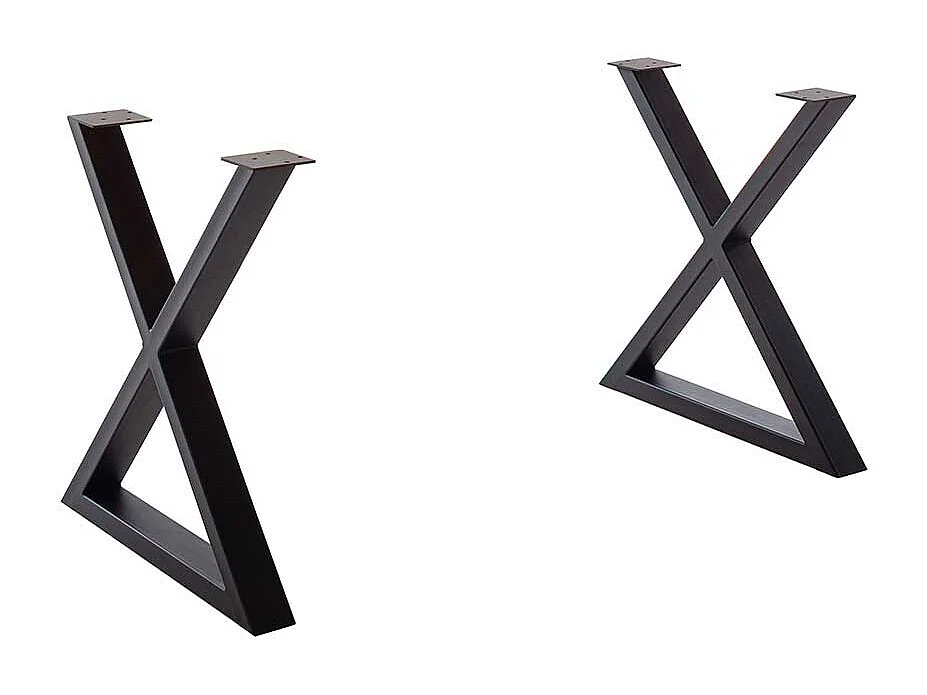 Esstisch Echtholztisch in Wildeichefarben mit X Gestell