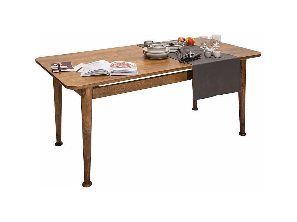 Esszimmer Tisch aus Mangobaum Massivholz lackiert