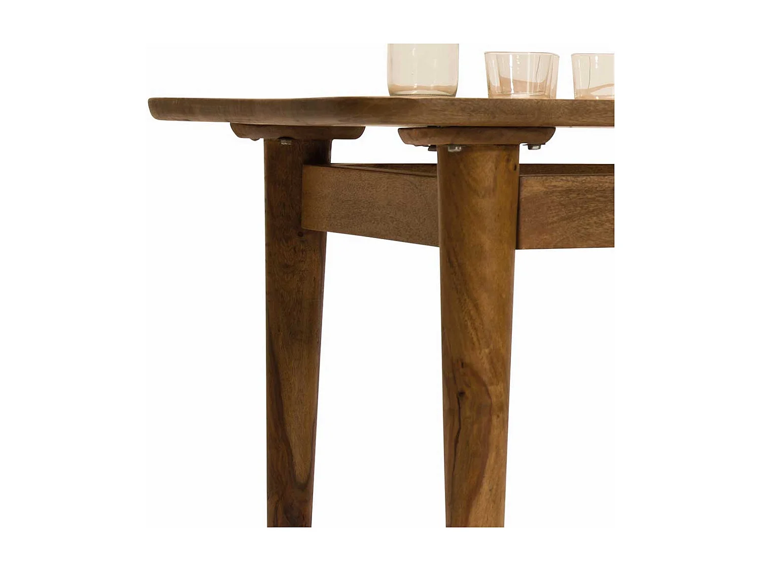 Esszimmer Tisch aus Mangobaum Massivholz lackiert