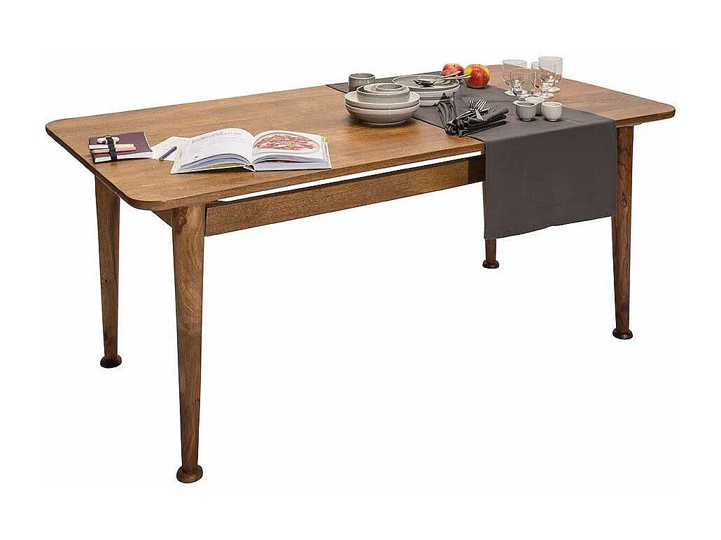 Esszimmer Tisch aus Mangobaum Massivholz lackiert