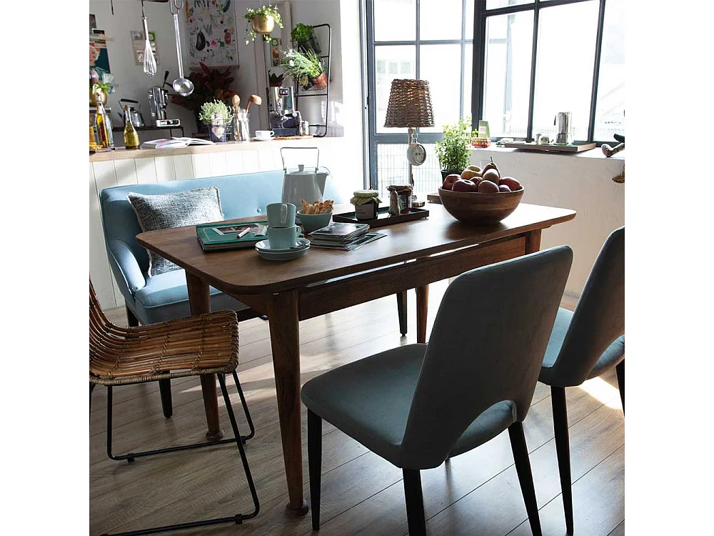 Esszimmer Tisch aus Mangobaum Massivholz lackiert