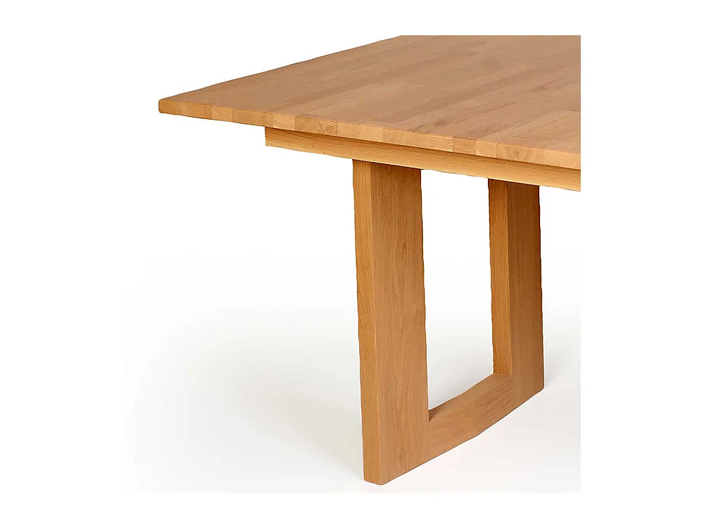 Esstisch aus Eiche Massivholz Bügelgestell