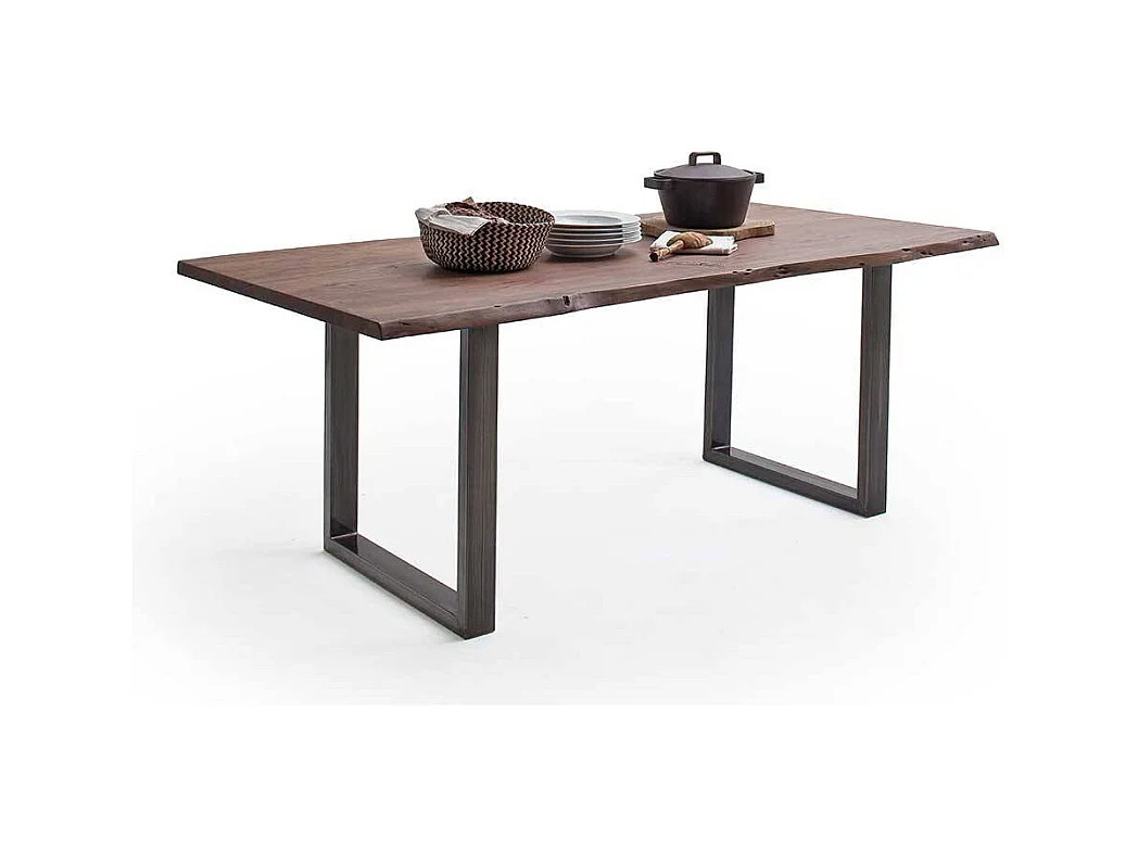 Esstisch Holztisch im Industry und Loft Stil 100 cm tief