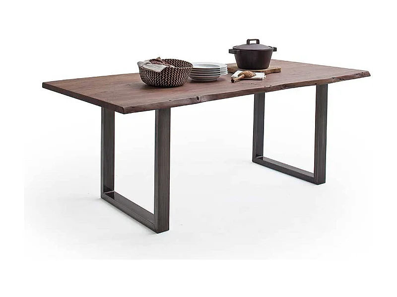 Esstisch Holztisch im Industry und Loft Stil 100 cm tief