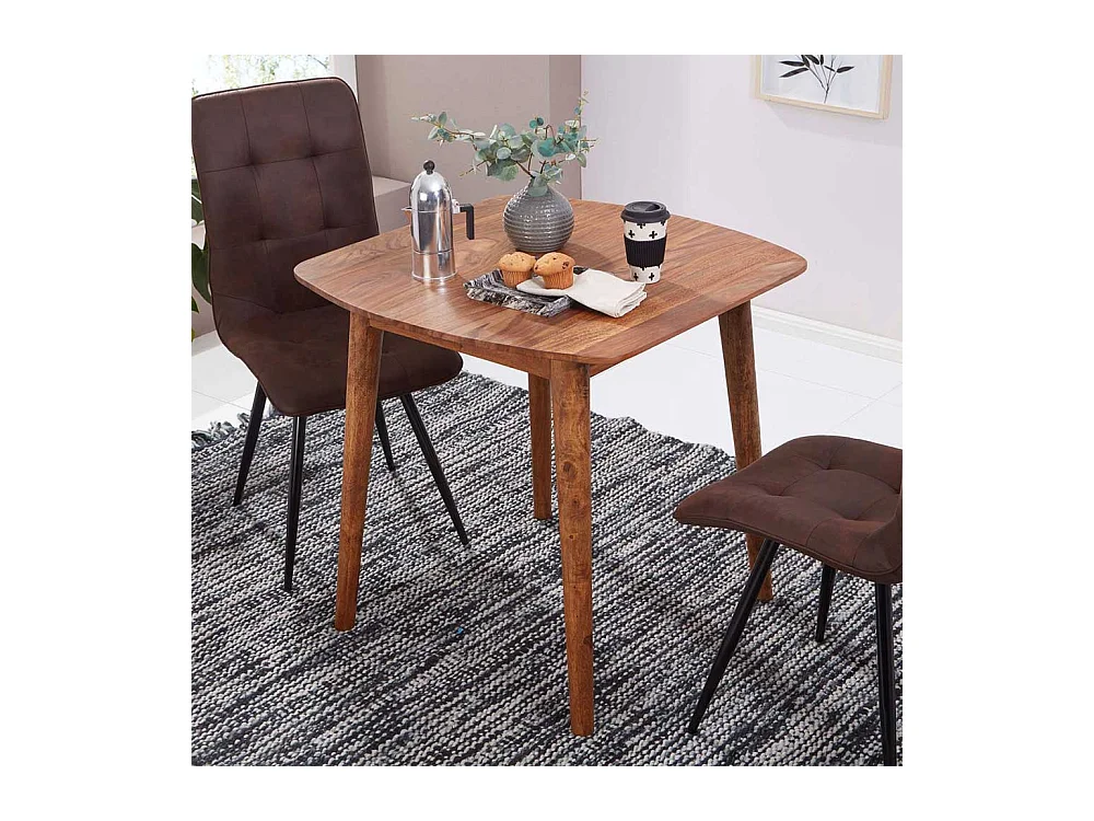 Kleiner Tisch aus Sheesham Massivholz 80 cm breit