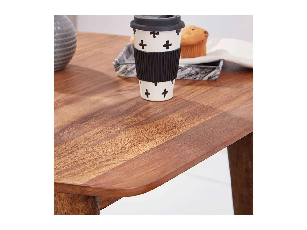 Kleiner Tisch aus Sheesham Massivholz 80 cm breit