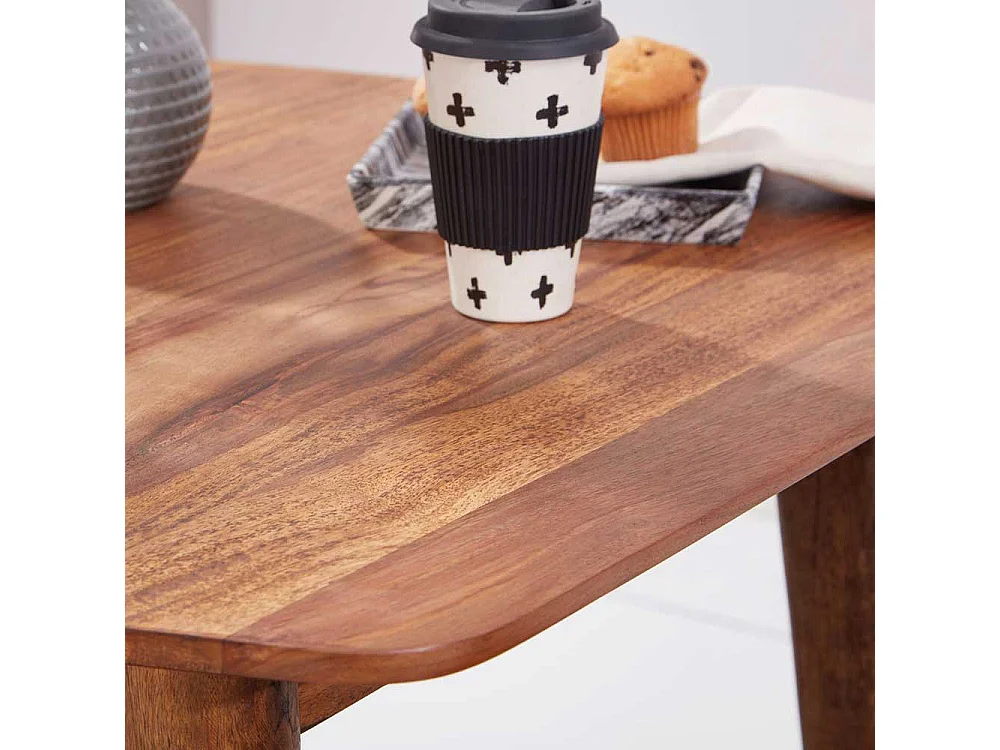 Kleiner Tisch aus Sheesham Massivholz 80 cm breit