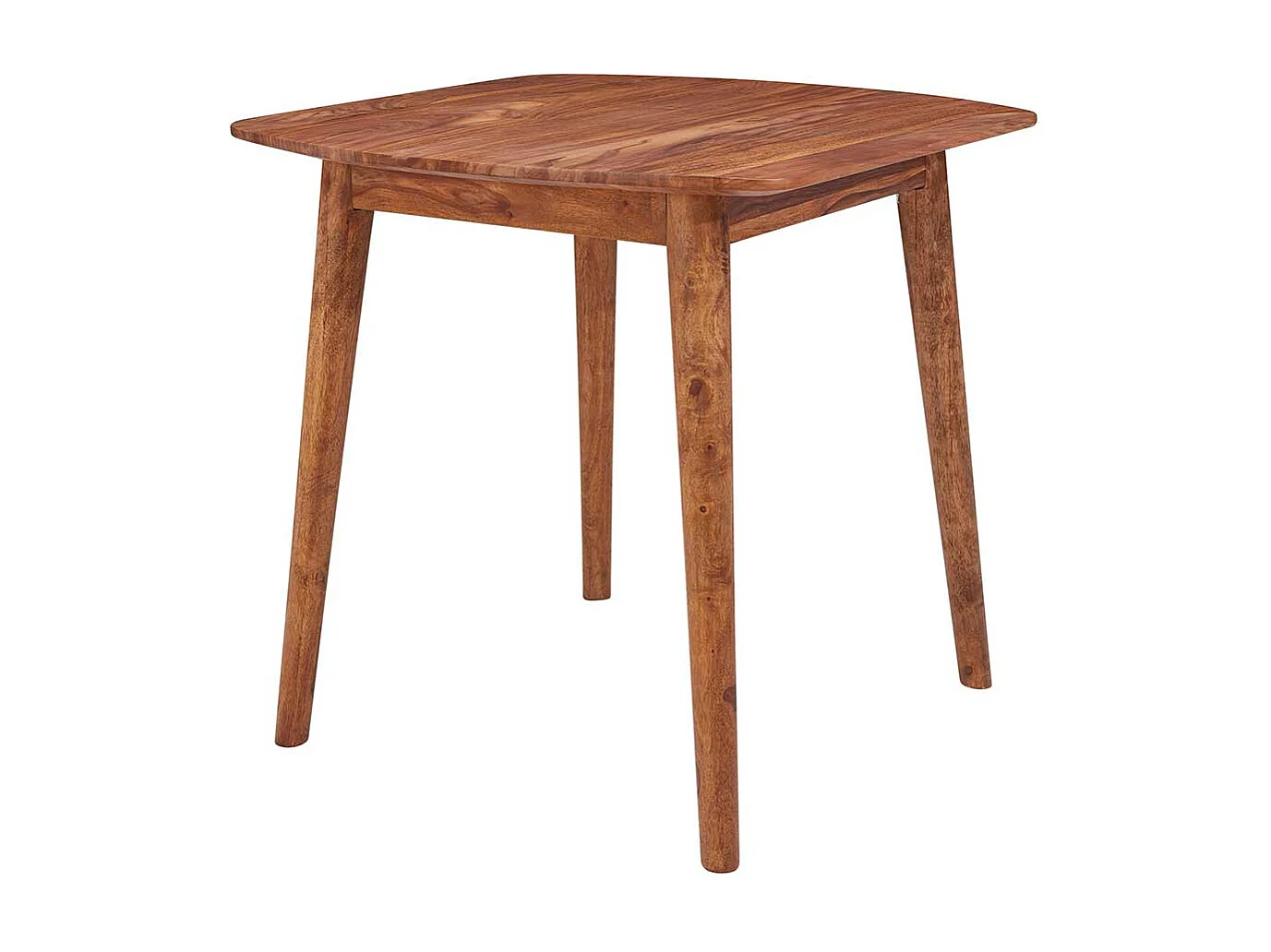 Kleiner Tisch aus Sheesham Massivholz 80 cm breit