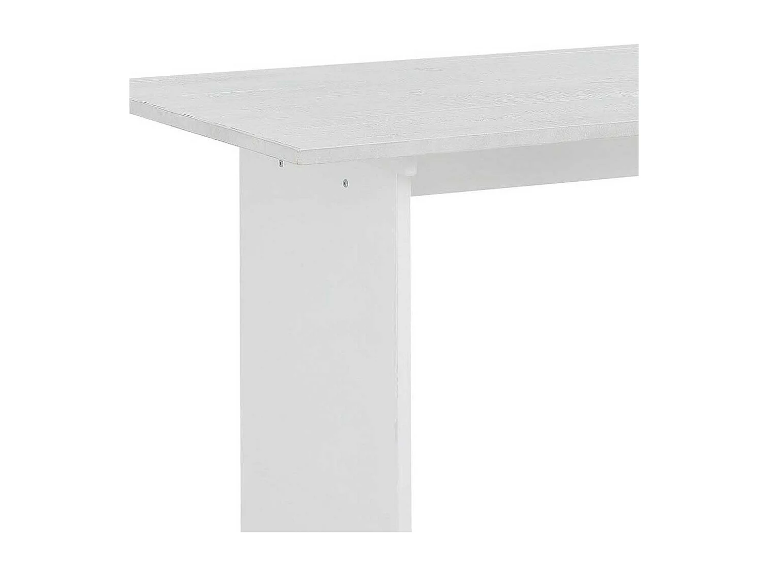 Wangen Esstisch in Weiß lasiert Kiefer teilmassiv