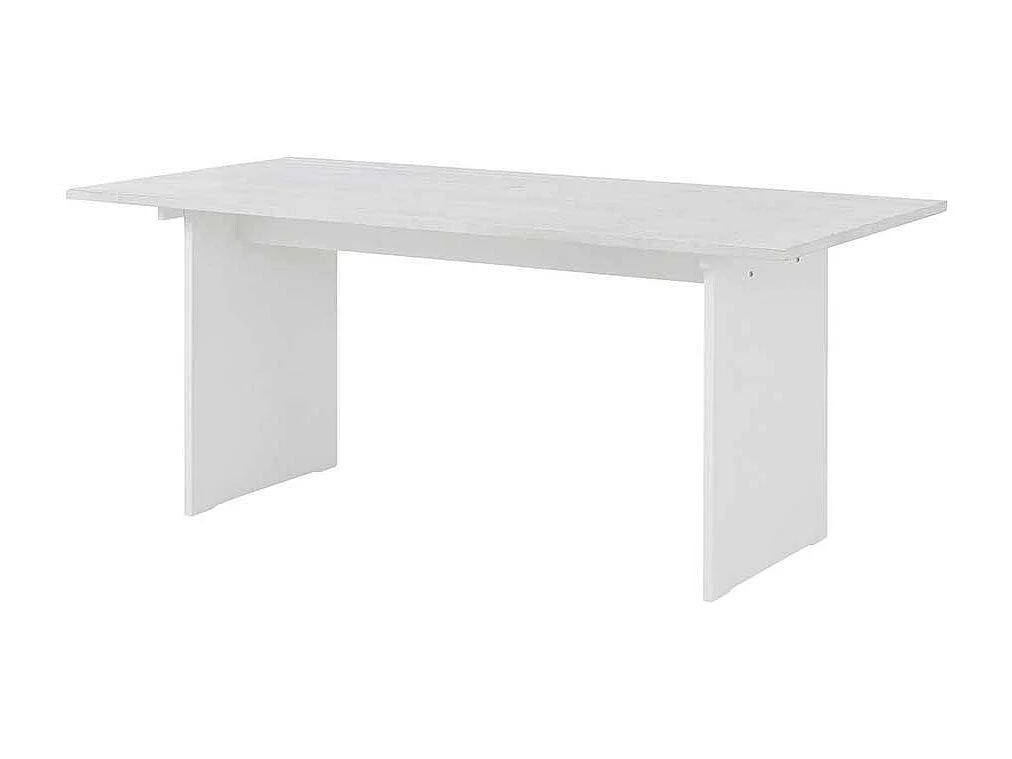 Wangen Esstisch in Weiß lasiert Kiefer teilmassiv