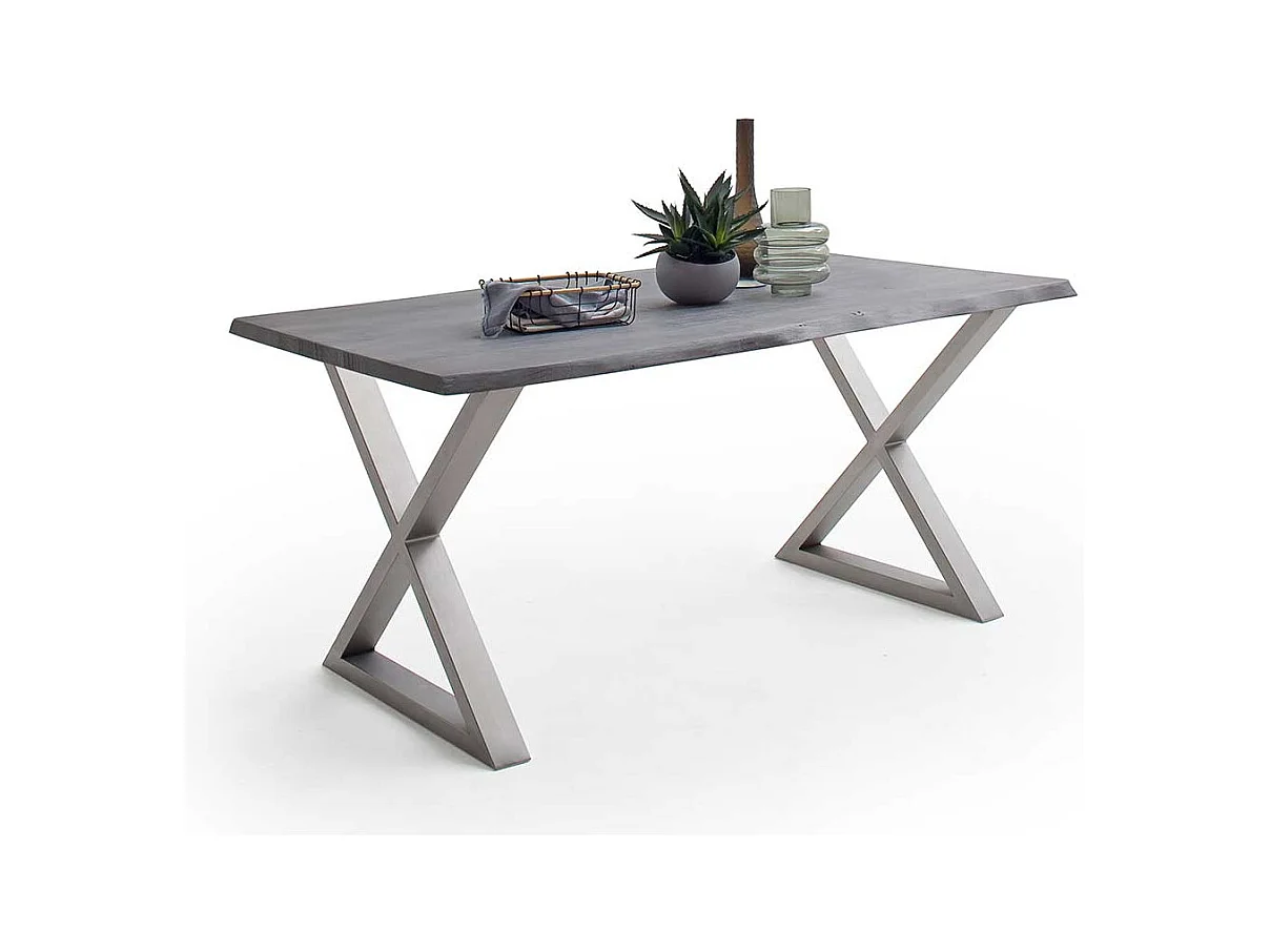 Esstisch Küchen Tisch mit X Gestell im Industry und Loft Stil