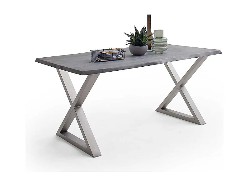 Esstisch Küchen Tisch mit X Gestell im Industry und Loft Stil