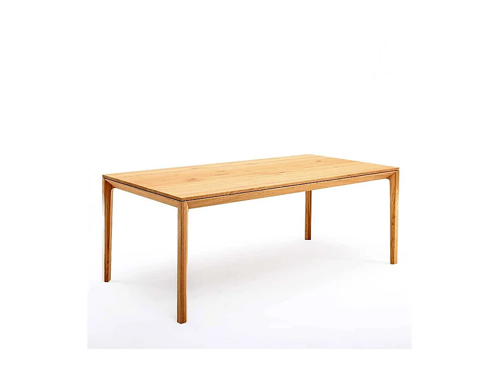 Holztisch Massivholztisch aus Eiche Massivholz in Eichefarben