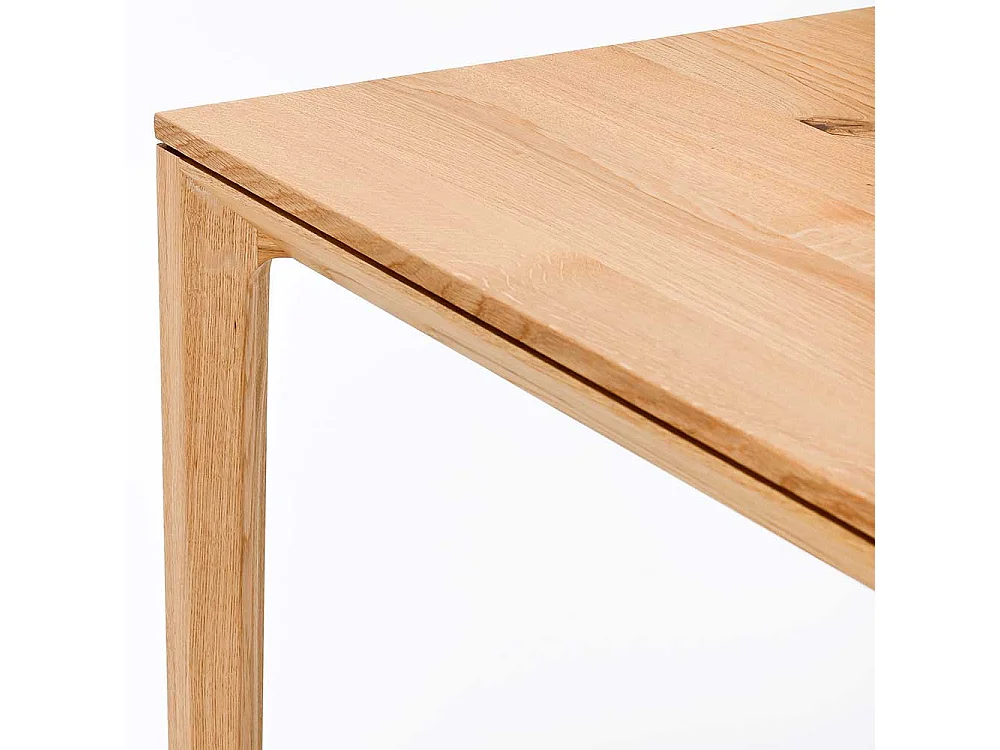 Holztisch Massivholztisch aus Eiche Massivholz in Eichefarben