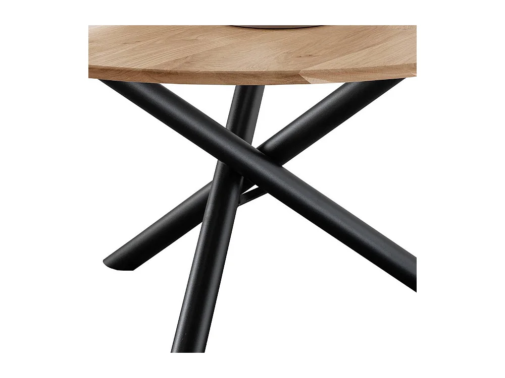 Esstisch Tisch Massivholz mit Dreifußgestell aus Metall