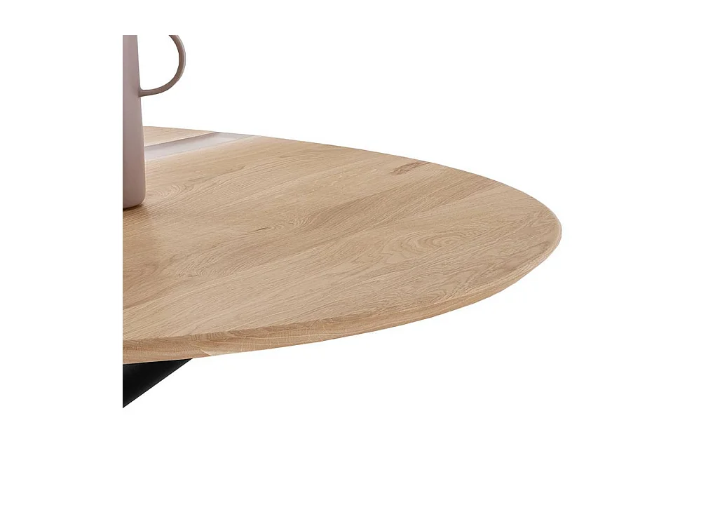 Esstisch Tisch Massivholz mit Dreifußgestell aus Metall